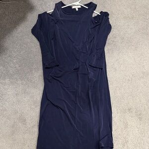 Chic Navy Long Sleeve Dress